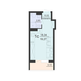 18,9 м², квартира-студия 3 111 560 ₽ - изображение 34