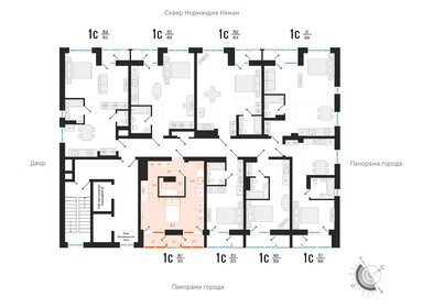 43 м², 1-комнатная квартира 6 600 000 ₽ - изображение 104