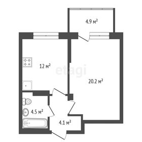 Квартира 42,3 м², 1-комнатная - изображение 1