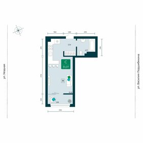 30,4 м², квартира-студия 3 700 000 ₽ - изображение 80
