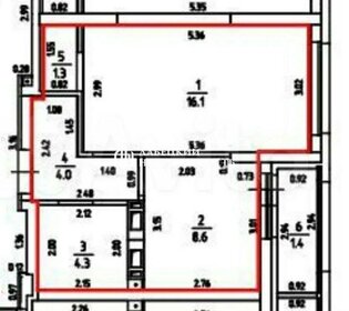Квартира 34,3 м², 1-комнатная - изображение 1