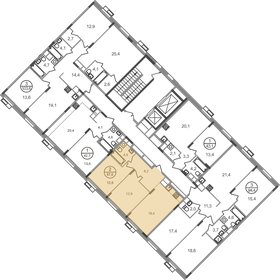 53,8 м², 3-комнатная квартира 12 240 000 ₽ - изображение 74