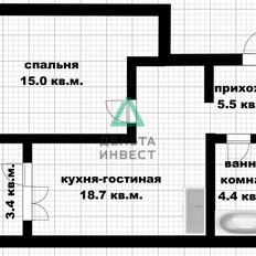 Квартира 47 м², 2-комнатная - изображение 2