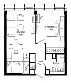 Квартира 43,8 м², 1-комнатная - изображение 2