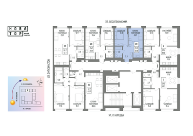 44,2 м², 2-комнатная квартира 6 400 000 ₽ - изображение 96
