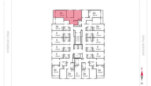53,3 м², 2-комнатная квартира 4 500 000 ₽ - изображение 82
