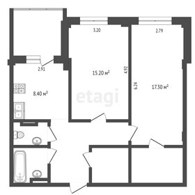 Квартира 64 м², 2-комнатная - изображение 1