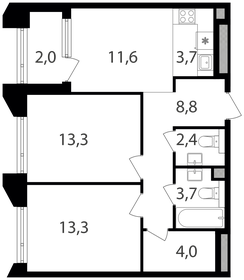 59 м², 2-комнатная квартира 20 550 000 ₽ - изображение 70