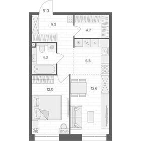 47,7 м², 1-комнатная квартира 25 411 604 ₽ - изображение 24