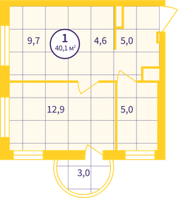 42,4 м², 1-комнатная квартира 5 100 000 ₽ - изображение 62