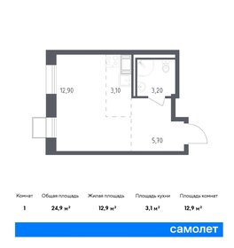 Квартира 24,9 м², студия - изображение 1