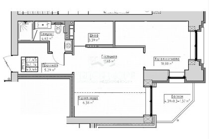 65 м², 2-комнатная квартира 5 600 000 ₽ - изображение 30