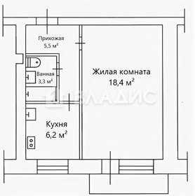 Квартира 33,4 м², 1-комнатная - изображение 4