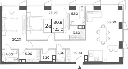 122 м², 2-комнатная квартира 64 563 496 ₽ - изображение 31