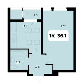 34,4 м², 1-комнатная квартира 4 248 400 ₽ - изображение 48