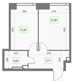 41,3 м², 1-комнатная квартира 19 062 500 ₽ - изображение 7