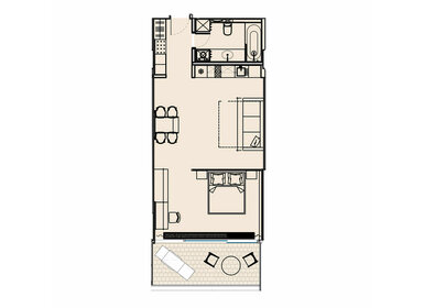 Квартира 67,6 м², 1-комнатные - изображение 2