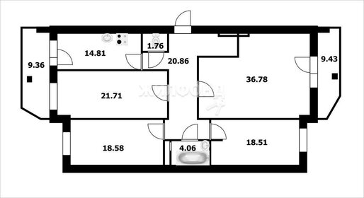 Квартира 137,4 м², 4-комнатная - изображение 1