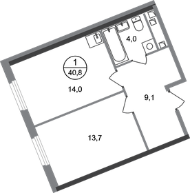 40,5 м², 1-комнатная квартира 11 800 000 ₽ - изображение 51