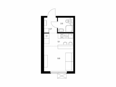 Квартира 20,2 м², студия - изображение 1