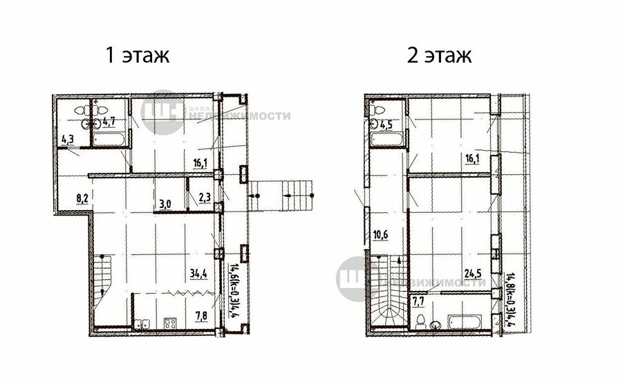 151,9 м², 3-комнатная квартира 37 700 000 ₽ - изображение 51