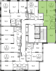 68 м², 2-комнатная квартира 16 000 000 ₽ - изображение 11