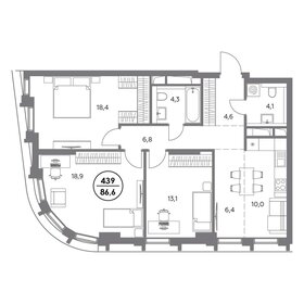 82 м², 3-комнатная квартира 36 990 000 ₽ - изображение 98