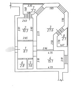 65,3 м², 2-комнатная квартира 7 890 000 ₽ - изображение 39