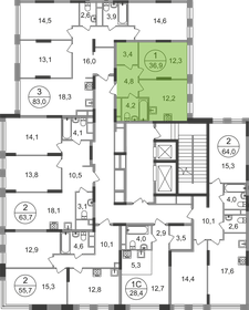 36,9 м², 1-комнатная квартира 10 494 259 ₽ - изображение 16