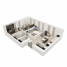 Квартира 75 м², 2-комнатная - изображение 4