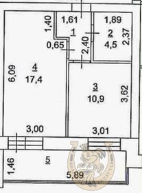 49 м², 1-комнатная квартира 5 200 000 ₽ - изображение 58