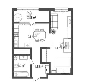 42 м², 2-комнатная квартира 4 200 000 ₽ - изображение 17