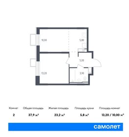 Квартира 37,9 м², 1-комнатная - изображение 1