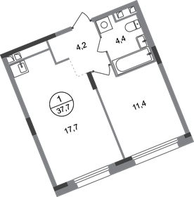 36,9 м², 1-комнатная квартира 10 590 000 ₽ - изображение 47