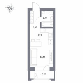29,6 м², 1-комнатная квартира 5 100 000 ₽ - изображение 96