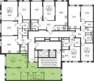 61,8 м², 2-комнатная квартира 17 101 698 ₽ - изображение 46