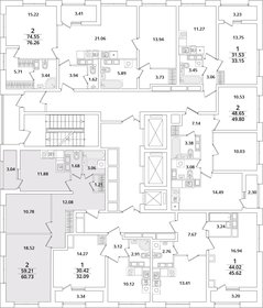 63,1 м², 2-комнатная квартира 16 900 000 ₽ - изображение 66