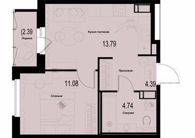 35,3 м², 1-комнатная квартира 5 755 530 ₽ - изображение 6