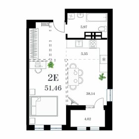 54,3 м², 1-комнатная квартира 13 585 000 ₽ - изображение 29