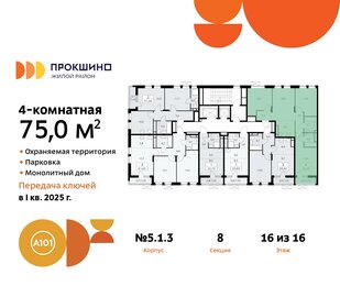 75,7 м², 4-комнатная квартира 18 100 000 ₽ - изображение 35