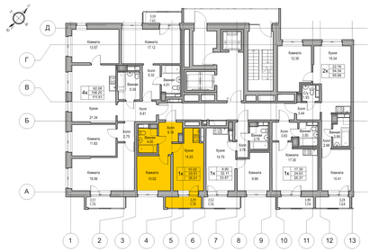 35,2 м², 1-комнатная квартира 7 243 690 ₽ - изображение 31