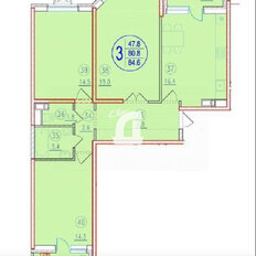 Квартира 85 м², 3-комнатная - изображение 2