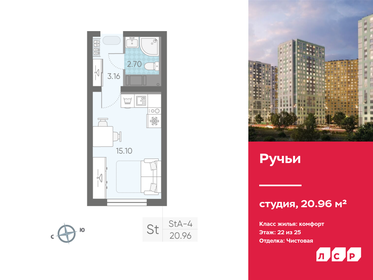 Квартира 21 м², студия - изображение 1