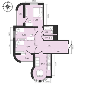 Квартира 78,8 м², 4-комнатная - изображение 1