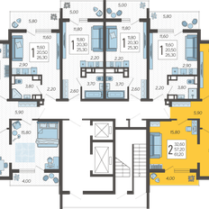 Квартира 61,2 м², 2-комнатная - изображение 2