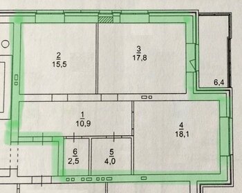 Квартира 68,8 м², 2-комнатная - изображение 1