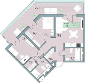 108,6 м², 3-комнатные апартаменты 19 715 500 ₽ - изображение 19