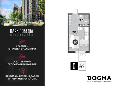 24,6 м², квартира-студия 4 681 380 ₽ - изображение 21