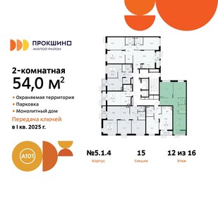 57 м², 2-комнатная квартира 17 700 000 ₽ - изображение 75