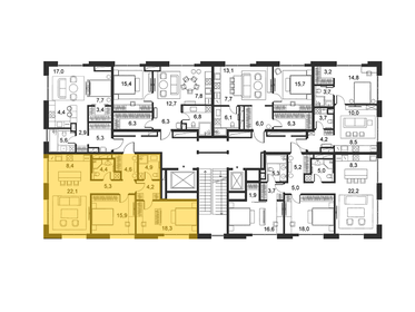 76,6 м², 2-комнатные апартаменты 166 730 000 ₽ - изображение 23